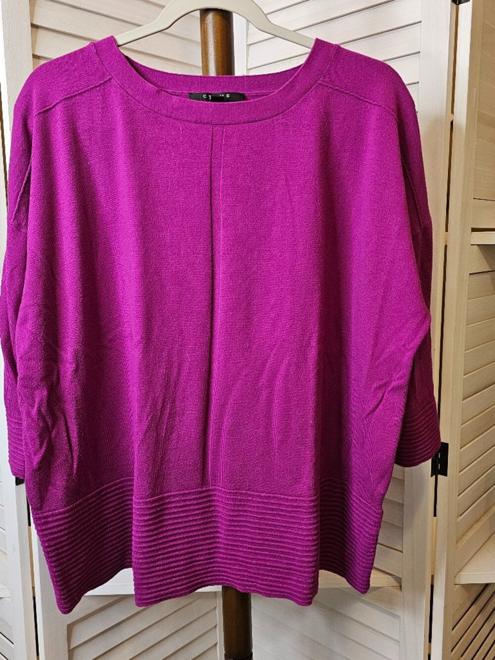 Cyrus, Plus Size 2X Bright Pink, Light Weight Sweater